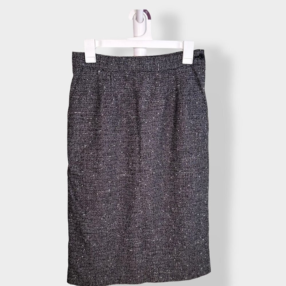 Vintage Peabody House Tweed‎ Wool Pencil Skirt 9/10